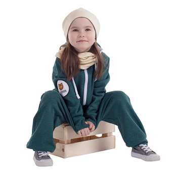 Комбинезон из футера "Зеленый меланж" ТКМ-ЗМ (размер 68) - Комбинезоны от 0 до 3 лет - интернет гипермаркет детской одежды Смартордер